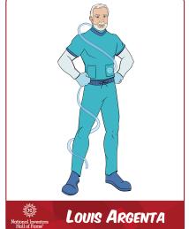 Louis Argenta superhero standing