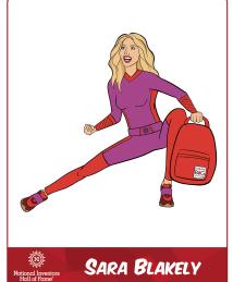 Sara Blakely superhero in action