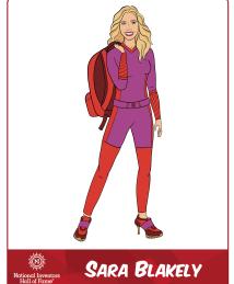 Sara Blakely superhero standing