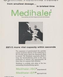 Advertisement for the pressurized metered dose inhaler