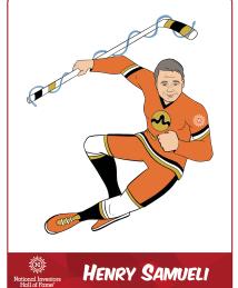 Henry Samueli superhero in action