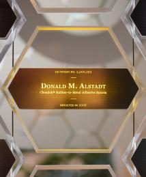Donald Alstadt display at the National Inventors Hall of Fame Illumination Ceremony