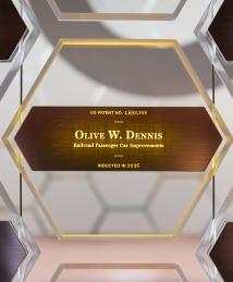 Olive Dennis display at the National Inventors Hall of Fame Illumination Ceremony