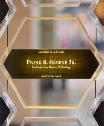 Frank S. Greene Jr. display at the National Inventors Hall of Fame Illumination Ceremony