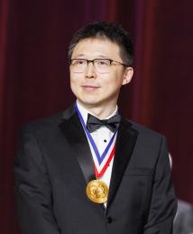Feng Zhang at the National Inventors Hall of Fame Induction Ceremony