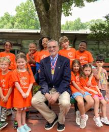 Barney Graham visiting Camp Invention
