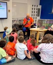 Marshall Jones visiting Camp Invention