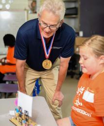 Michael Morykwas visiting Camp Invention