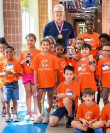 Rodolphe Barrangou and Michael Morykwas visiting Camp Invention