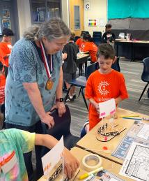 Radia Perlman visiting Camp Invention