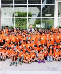 Richard Schatz visiting Camp Invention