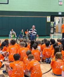 Rory Cooper visiting Camp Invention