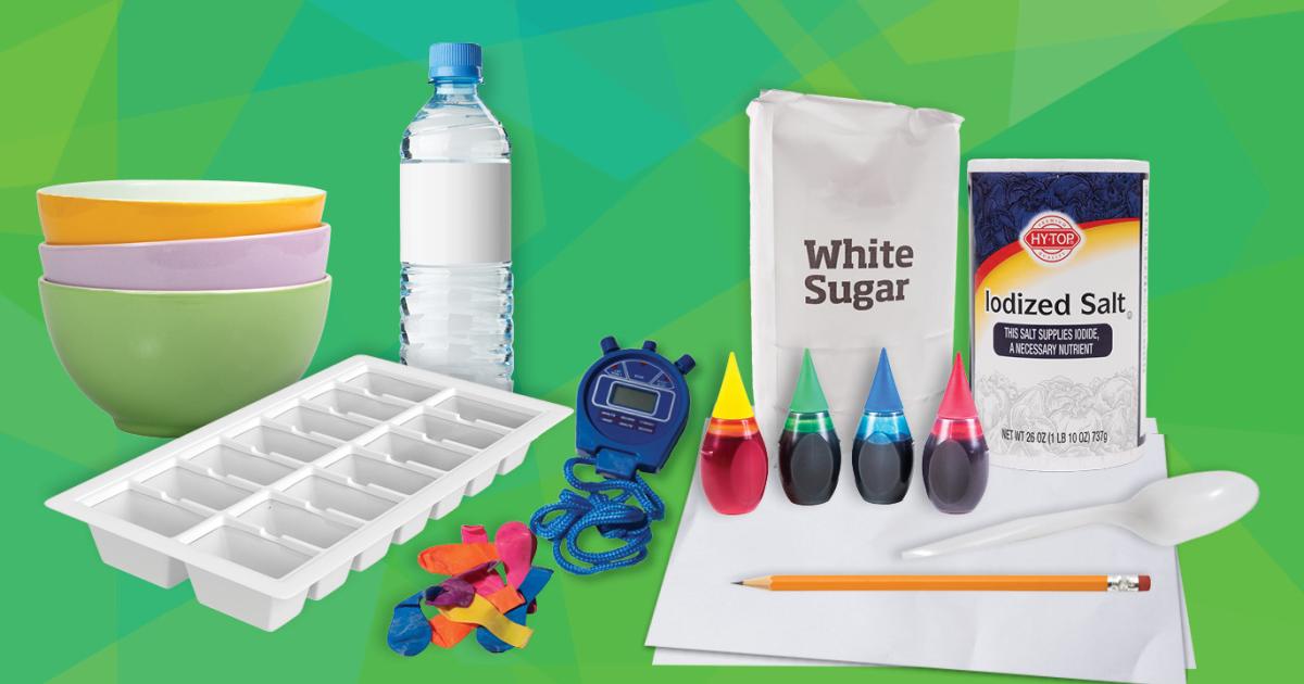 STEM Activity Creating Colorful Ice Jewels National Inventors Hall